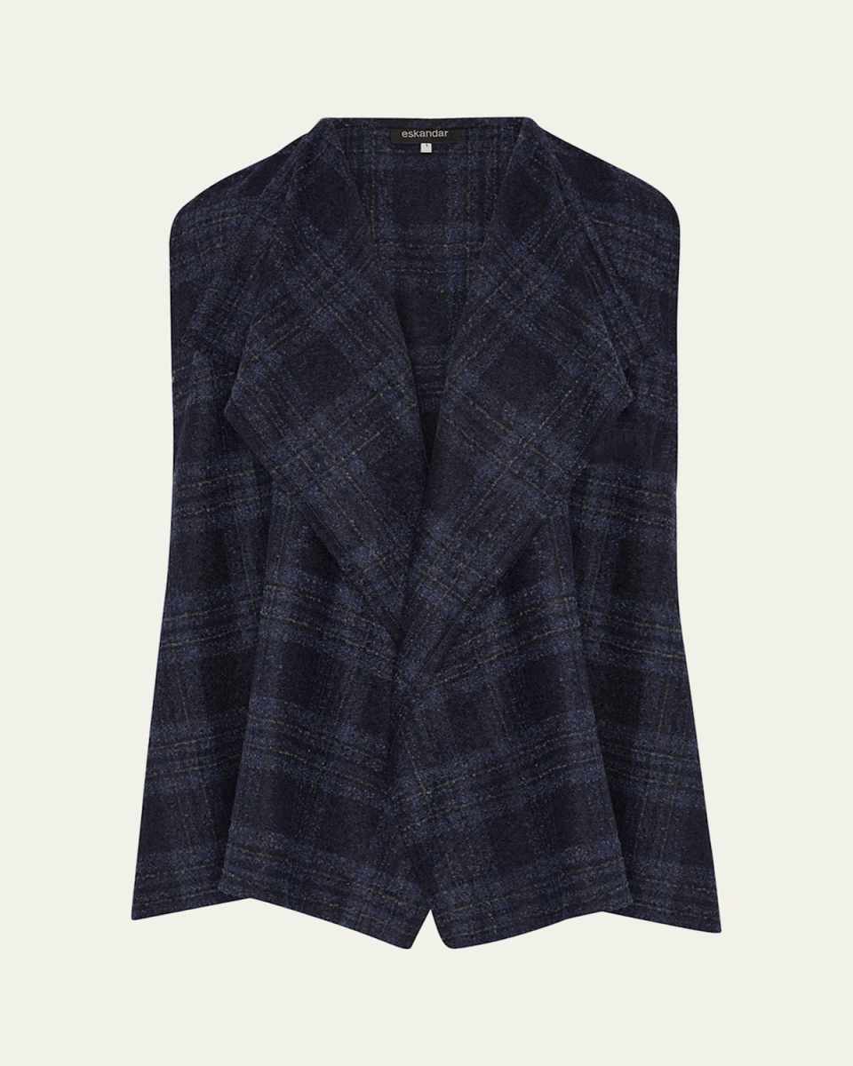 A-Line Drape Front Waistcoat (Mid Plus Length)